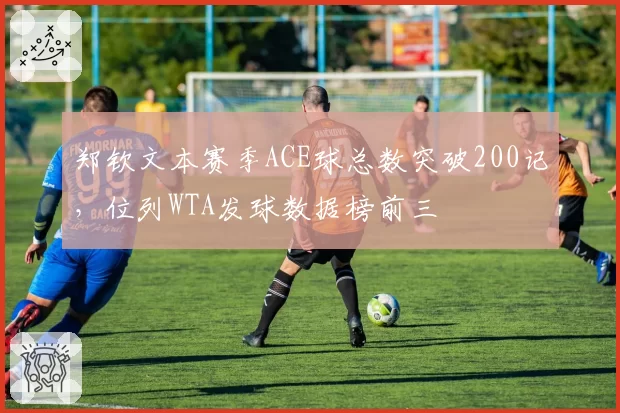郑钦文本赛季ACE球总数突破200记，位列WTA发球数据榜前三