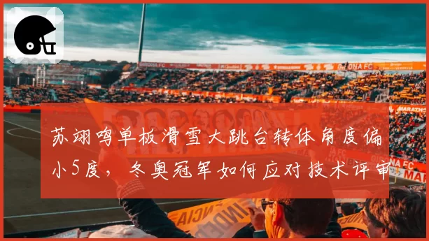 苏翊鸣单板滑雪大跳台转体角度偏小5度,冬奥冠军如何应对技术评审新标准?